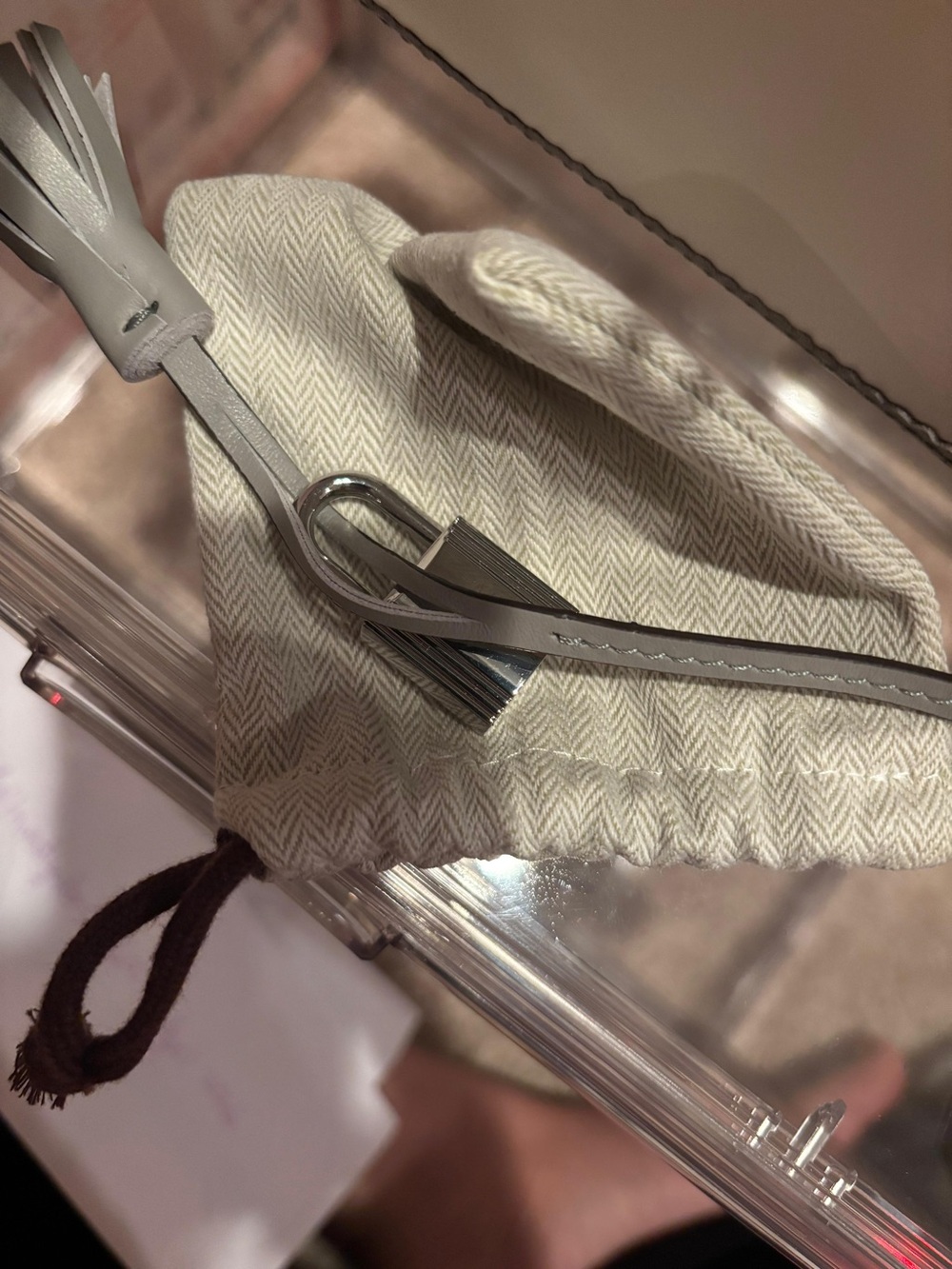 H Kelly 28 Ghillies limited edition bicolor Swift Gris Perle White PHW FLAWED - Picture 7 of 16
